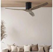 ZEVENTI - Таванен вентилатор SPELLO Wi-Fi Tuya черно/дъб + дистанционно управление