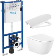 Комплект за WC, Duplo 4 в 1 Ona Vortex Rimless (бутон по избор)