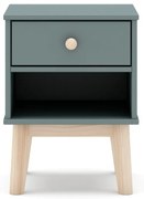 Детско нощно шкафче сиво-зелено Esteban – Marckeric