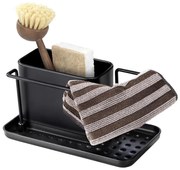 WENKO 55078100 - Органайзер BLACK OUTDOOR KITCHEN 21x12 cm неръждаема стомана/черен