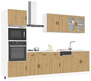 3314760 vidaXL Комплект кухненски шкафове от 7 части Kalmar, инженерно дърво