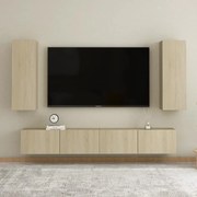 3078959 vidaXL Комплект ТВ шкафове от 4 части, дъб сонома, инженерно дърво