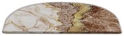 Светлокафяво-кремави стъпала за стълби в комплект от 16 брояя 20x65 cm Golden Marble - Vitaus