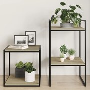 805176 vidaXL Рафтове за етажерка, 4 бр, дъб сонома, 40x40x1,5 см, ПДЧ
