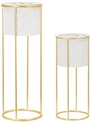 Метални стойки за цветя 2 бр. ø 17 cm (височина 46 cm) Whity – Mauro Ferretti