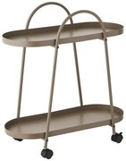 Метална маса за сервиране на колелца 27,5x60 cm Empoli – House Nordic