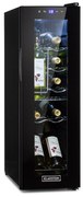 Klarstein Shiraz 12 Slim, охладител за вино, 32 л/12 бутилки, сензорен панел за управление, 85 W, 5 - 18 °C