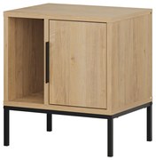 Нощно шкафче в дъбов декор в естествен цвят Lani - Marckeric