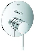 Външни части на смесител за кран Grohe Essence New за вана-Сребърен Гланцово-20 x 15,8