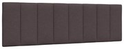 4019173 vidaXL Мека табла за легло Hanko, тъмнокафява, 160 см, плат