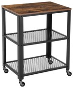 Масичка за сервиране MARGE, кафява/черна