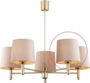 Argon - Резервен абажур за полилей и стенна лампа PONTE E27 бежов