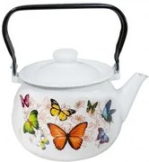 Horecano - Емайлиран чайник 2,5л "Пеперуда" Н-(2710/2баттер)