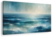 Картина на платно – Спокойни сини океански вълни