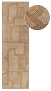 Бежова ръчно изработена вълнена пътека 80x250 cm Alexis – Villeroy&amp;Boch