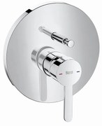 Вграден смесител, A5A0B8AC0K, Roca, Round, за вана-душ, хром, 17см