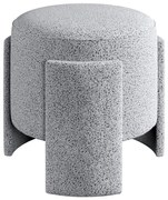 Табуретка ROCKET Ø 39 см, сива