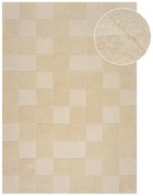 Бежов вълнен килим 230x160 cm Checkerboard - Flair Rugs