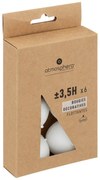 Комплект свещи без аромат atmosphera Many, 6 Плаващи, Диаметър 4.5 см, Бели