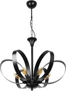 Полилей СЕРЕНА, черен, 6xE14