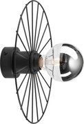 Аплик MONTANA 1xE27/15W/230V Ø 30 cm черен