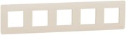 SE Лицева рамка 5х цвят Крем Unica Studio  - NU201044