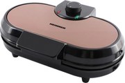 Heinner HWF-1000CR - Вафлена машина 1000W/230V черна/розово-златна