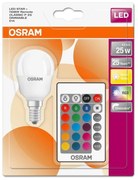 LED RGBW Димируема крушка RETROFIT E14/4,5W/230V 2700K + дистанционно - Osram