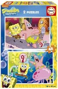 Пъзел 2 в 1, Educa, Sponge Bob, 2×48 части