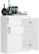 Модерен скрин без дръжки S-2 - различни цветови варианти Бял