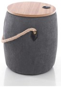 Сив пуф с място за съхранение Barril - Tomasucci