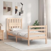 3194271 vidaXL Рамка за легло с табла Small Single дърво масив