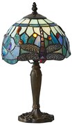 Endon 64088 - Настолна лампа Tiffany DRAGONFLY 1xE14/40W/230V Ø 20 см