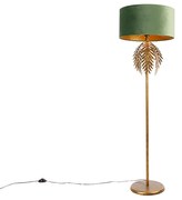 Интелигентна подова лампа златиста 145 см с абажур зелен с WiFi A60 - Botanica