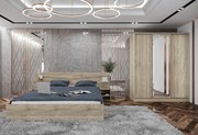 Спален комплект Сити 7074 - сонома тъмна