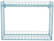 Тюркоазен стоманен стенен рафт на няколко нива 40 cm Reja – PT LIVING