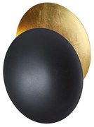 Модерна стенна лампа черна със злато 34,5 см 2 светлини - Sunrise