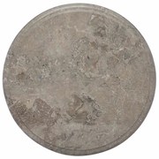 149191 vidaXL Плот за маса, сив, Ø40x2,5 см, мрамор