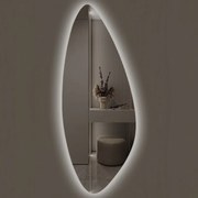Стенно огледало LED осветление LM Frosted Lens, фигурно, 500×1400мм