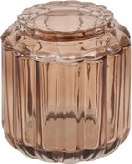 Контейнер за памук 5five Florea, Стъкло - Кехлибар