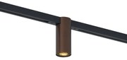 Модерен прожектор тъмен бронз за релсова система 1-фазен GU10 35mm - Slimline Nubee Honey