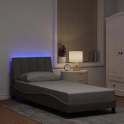 3310423 vidaXL Рамка за легло без матрак Hanko, таупе, 80x200 см, плат