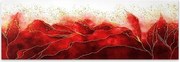 "Червена страст" картина на платно цифрово печатане 120x40x3см.