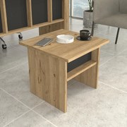 Кафе - офис маса от меламин Nika в дъб - антрацитен цвят 45x45x40см.