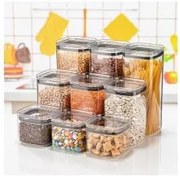 Пластмасова кутия за съхранение със силиконово уплътнение "Chef" 10,5x10,5xh17см 1,7л DUNYA-(31151)