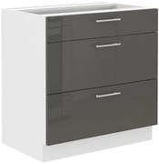 Подов шкаф Lyona 80 D 3S BB-Gkri