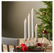 Eglo 410026 - К-кт 4x LED Свещ FLAMME LED/1xAAA бял