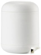 Бяло пластмасово кошче за боклук с педал 4 l Sensu – Zone