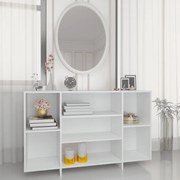 809620 vidaXL Бюфет, бял, 120x30x75 см, инженерно дърво