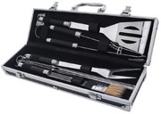 Комплект от 8 инструмента за грил от неръждаема стомана и калъф - Orion